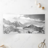 山（写真モンタージュ） 3 三つ折りクリスマスカード (内部)