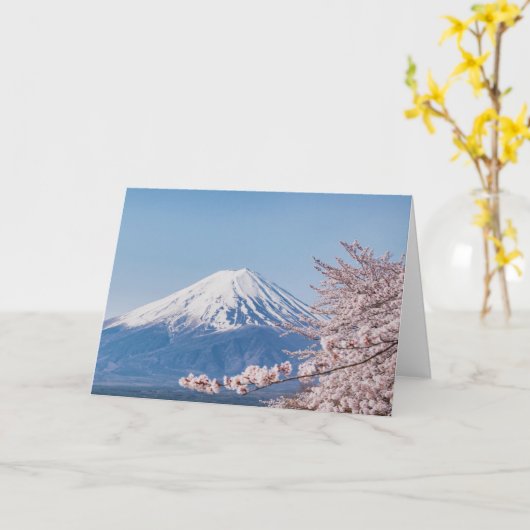 山 |富士山東京 カード (黄色い花)