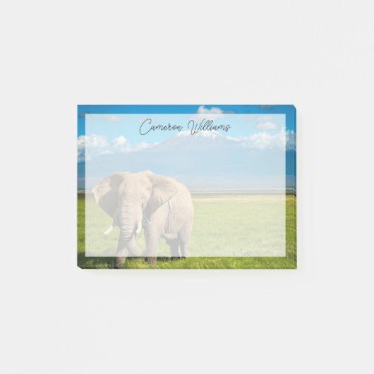 山 |山キリマンジャロ・タンザニア,アフリカ ポストイット (正面)