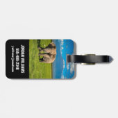 山 |山キリマンジャロ・タンザニア，アフリカ ラゲッジタグ (裏面横)