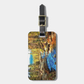 山、川の自然場面05 ラゲッジタグ (正面縦)