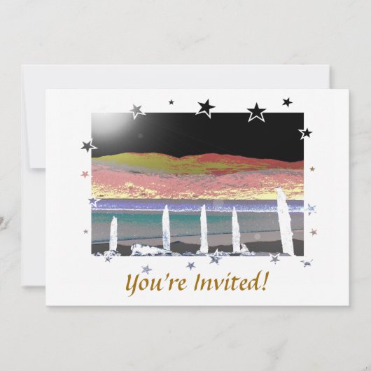 山 招待状 (正面)