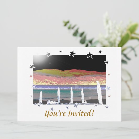 山 招待状 (スタンド正面)