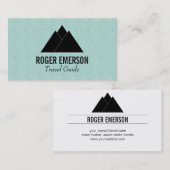 山/木（緑） 名刺 (正面/裏面)