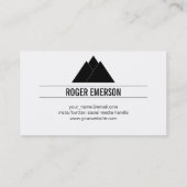 山/木（緑） 名刺 (裏面)