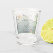 山、森、夕日 ショットグラス (裏面)