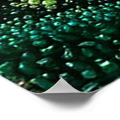 山、森、小川、黄金の空 ポスター (角)