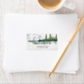 山、森、湖、ストリングライト ラベル (インサイチュ)