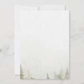 山、森、湖、ストリングライト 招待状 (裏面)