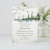 山、森、湖、ライツウェディングレセプション 招待状 (スタンド正面)