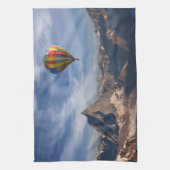 山 |熱気球マッターホルンスイスアルプス キッチンタオル (縦)