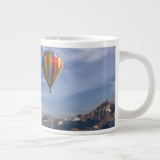 山 |熱気球マッターホルンスイスアルプス ジャンボコーヒーマグカップ (右)