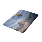 山 |熱気球マッターホルンスイスアルプス バスマット (アングル)