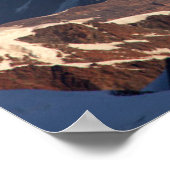 山 |熱気球マッターホルンスイスアルプス ポスター (角)