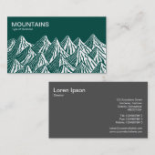 山 – 白と緑004840 名刺 (正面/裏面)