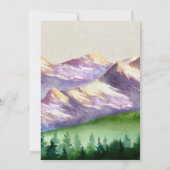 山/結婚パーティの招待状 招待状 (裏面)