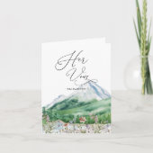 山 |結婚彼女の誓い カード (正面)