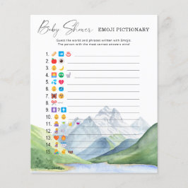 山 – 絵文字ゲーム赤ちゃんシャワー