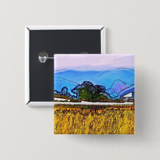 山 缶バッジ (正面&裏面)