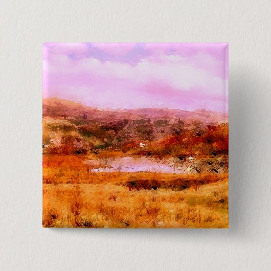 山 缶バッジ (正面)