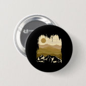 山・自然・太陽・アウトドア・登山・キャンプ 缶バッジ (正面&裏面)