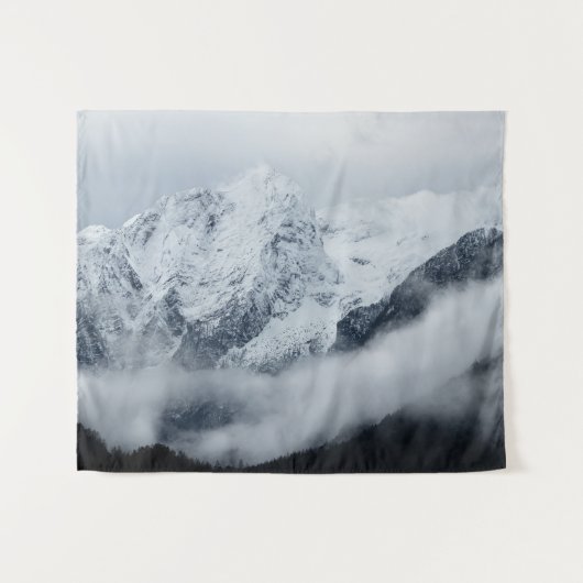 山、雲、霧 タペストリー (正面(横))