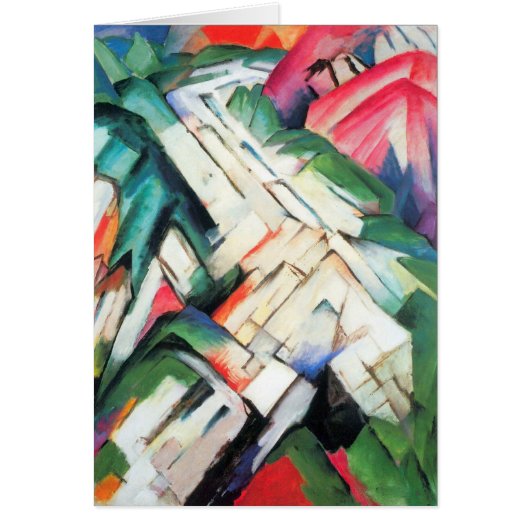 山（風景）by Franz Marc,ヴィンテージ・アート (正面)