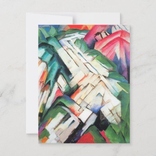 山(風景)by Franz Marc,ヴィンテージ・アート (正面)