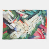 山(風景)by Franz Marc,ヴィンテージ・アート キッチンタオル (横)