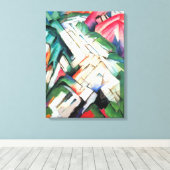山（風景）by Franz Marc,ヴィンテージ・アート キャンバスプリント (インサイチュ (ウッドフロア))