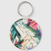 山（風景）by Franz Marc,ヴィンテージ・アート キーホルダー (裏面)
