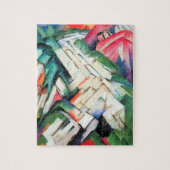 山(風景)by Franz Marc,ヴィンテージ・アート ジグソーパズル (縦)