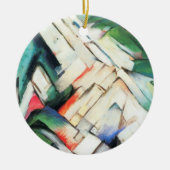 山（風景）by Franz Marc,ヴィンテージ・アート セラミックオーナメント (正面)