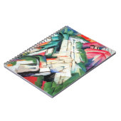 山（風景）by Franz Marc,ヴィンテージ・アート ノートブック (左側)