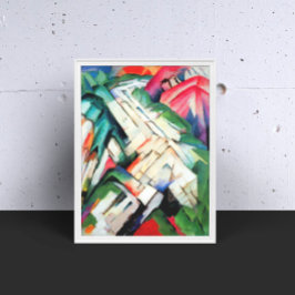 山（風景）by Franz Marc,ヴィンテージ・アート ポスター