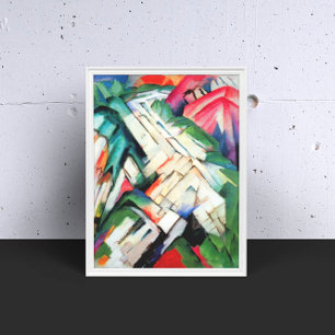 山(風景)by Franz Marc,ヴィンテージ・アート ポスター