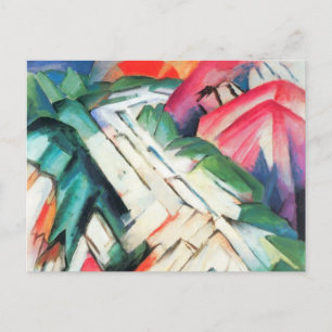 山(風景)by Franz Marc,ヴィンテージ・アート ポストカード