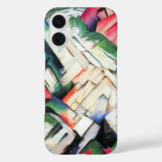 山（風景）by Franz Marc,ヴィンテージ・アート Case-Mate iPhoneケース (裏面)