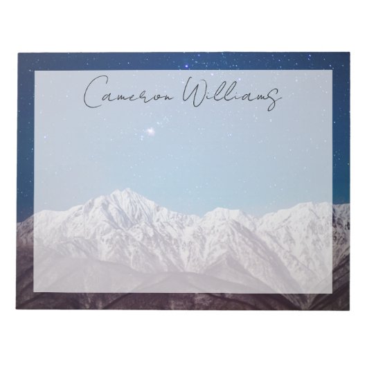 山 |鹿ヶ岳・鹿島槍ヶ岳 ノートパッド (正面)