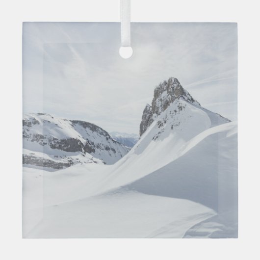 山 | Achensee Zillertal,オーストリア ガラスオーナメント (正面)