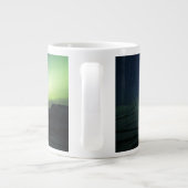 山 | Aurora Borealis & Milky Way Alaska ジャンボコーヒーマグカップ (裏面)