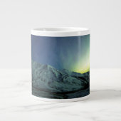 山 | Aurora Borealis & Milky Way Alaska ジャンボコーヒーマグカップ (正面)