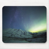 山 | Aurora Borealis & Milky Way Alaska マウスパッド (正面)
