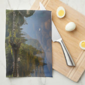 山 El Capitan Yosemite Park (カリフォルニア) キッチンタオル (四つ折り)