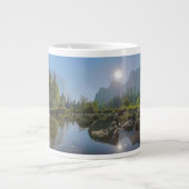 山 El Capitan Yosemite Park （カリフォルニア） ジャンボコーヒーマグカップ (正面)
