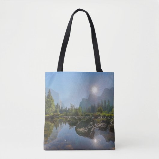 山 El Capitan Yosemite Park (カリフォルニア) トートバッグ (正面)