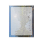 山 El Capitan Yosemite Park (カリフォルニア) ノートパッド (回転)