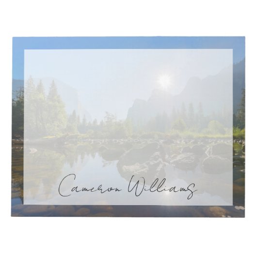 山 El Capitan Yosemite Park (カリフォルニア) ノートパッド (正面)