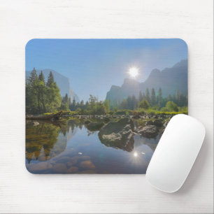 山 El Capitan Yosemite Park （カリフォルニア） マウスパッド