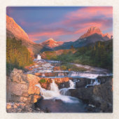 山 | Glacier National Park, Montana ガラスコースター (正面)